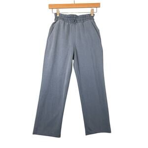 Lululemon Womens Softstreme High Rise Straight Leg Cropped Pant Size 0 Blue Gym